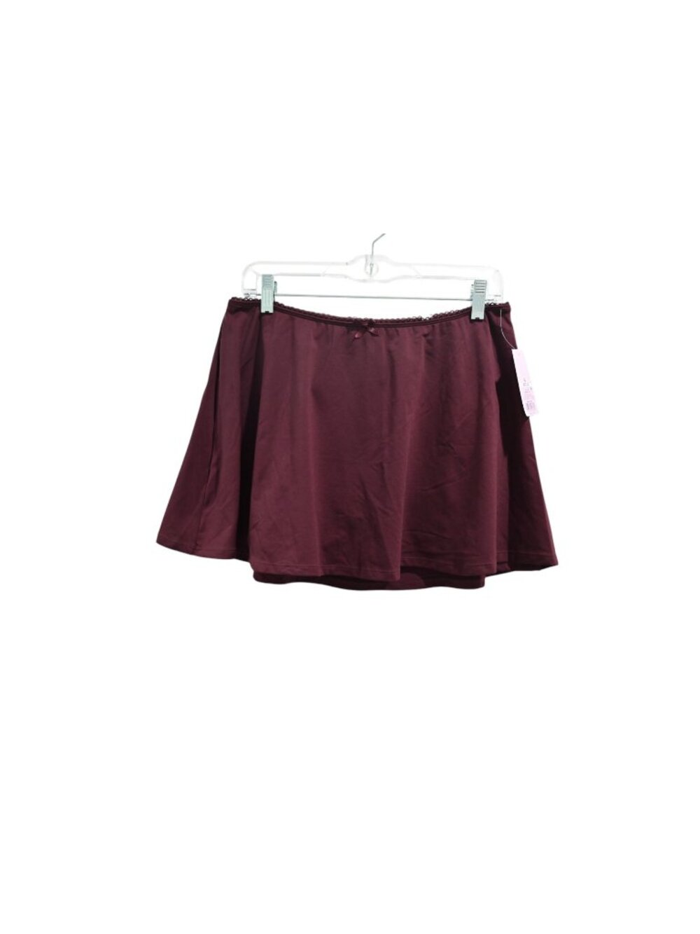 NWT Wild Fable Layered Skort Mini Skirt Sz XL Burgundy Flowy Stretch Casual Wear